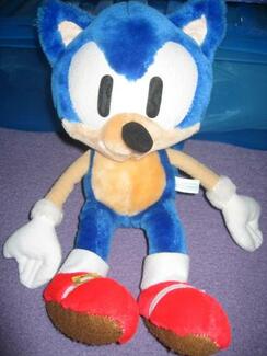 RARE 1991 Sonic the Hedgehog Early model Plush doll SEGA limited felt shoes