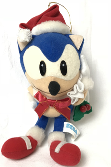 Sonic The Hedgehog Sonic Plush 1991 UFO Prize SEGA Vintage HTF Christmas EXC Details about    